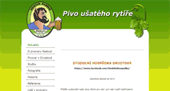 Desktop Screenshot of pivovar.stahlavy.com