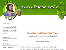 Tablet Screenshot of pivovar.stahlavy.com